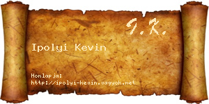 Ipolyi Kevin névjegykártya
