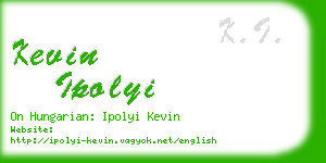 kevin ipolyi business card